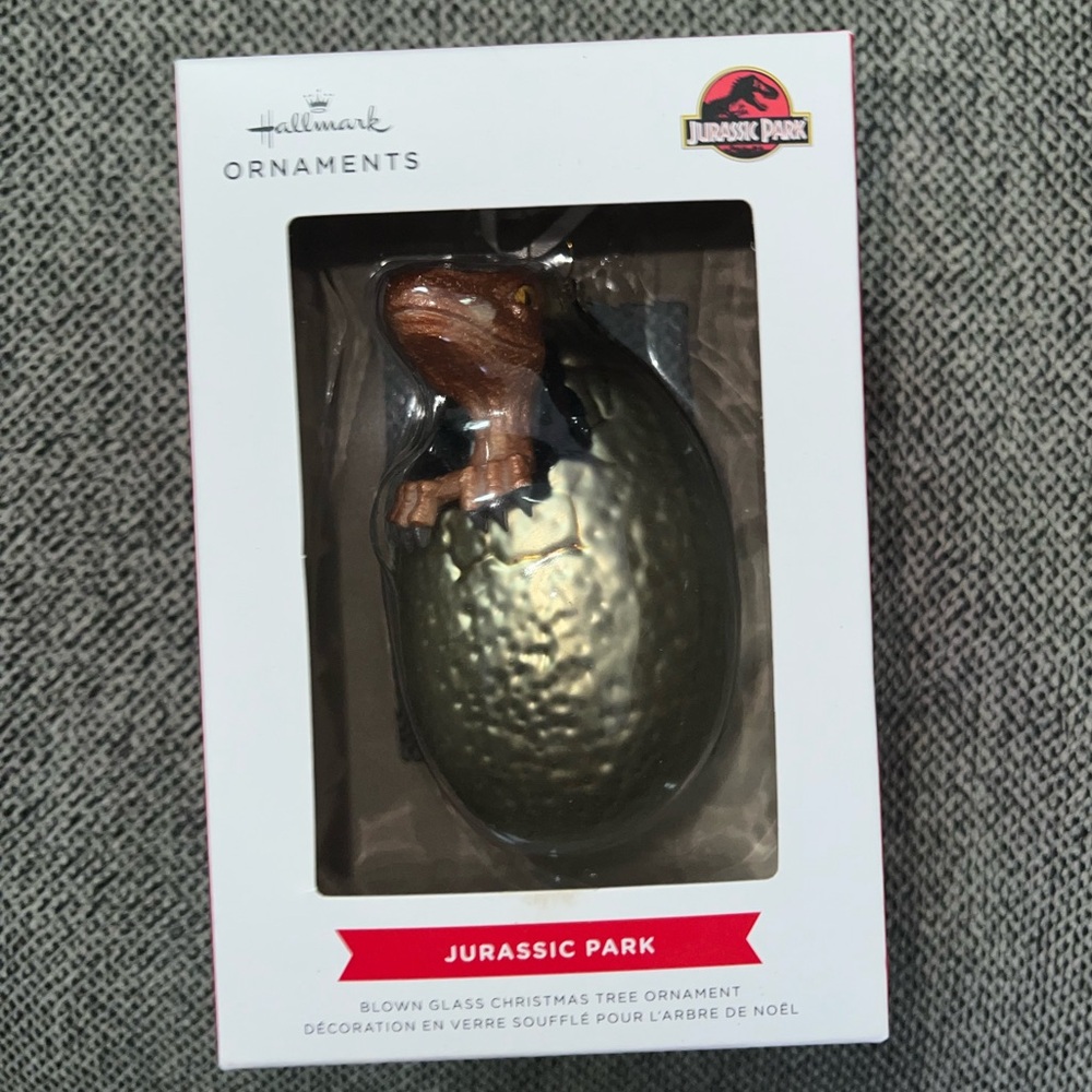 Hallmark jurassic park ornament